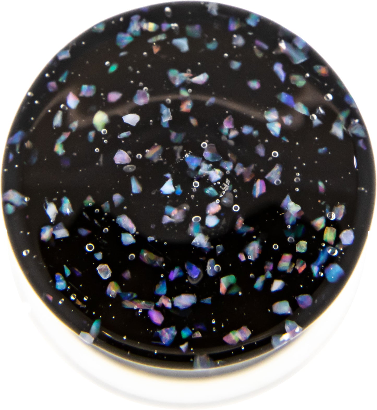 Crushed Opal Borosilicate Glass Double Flare Plugs